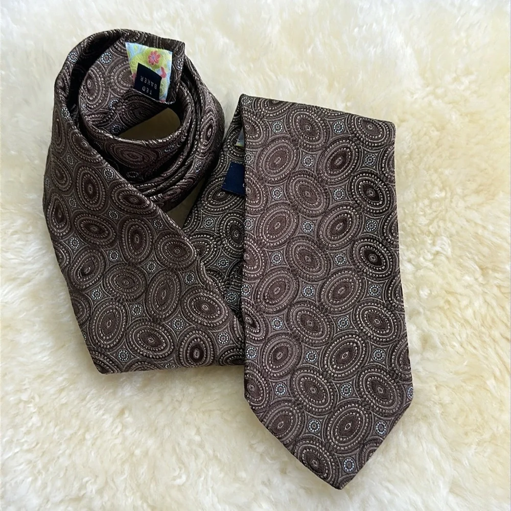 TED BAKER LONDON Men’s 100% Silk Tie Hand Tailored in USA